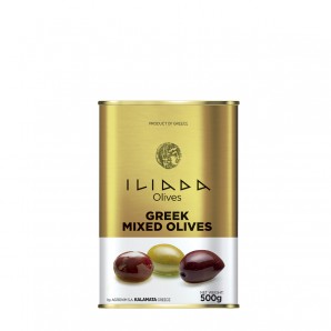 Ελιές Μικτές σε Λαδόξυδο Μετ.δοχείο "ILIADA" 500gr