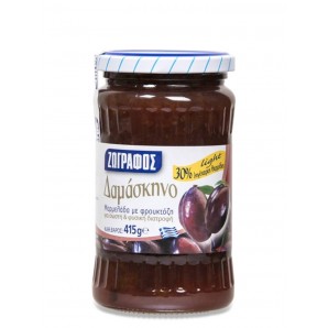 Μαρμελάδα Δαμάσκηνο με φρουκτόζη "Ζωγράφος" 415gr
